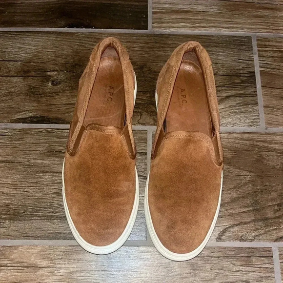 A.P.C Noisette slip on suede shoes - Picture 1 of 5